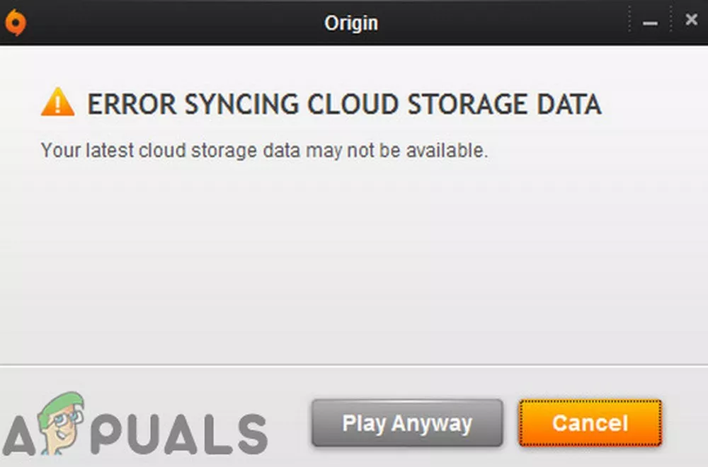 How To Fix Origin Error Syncing Cloud Storage Data