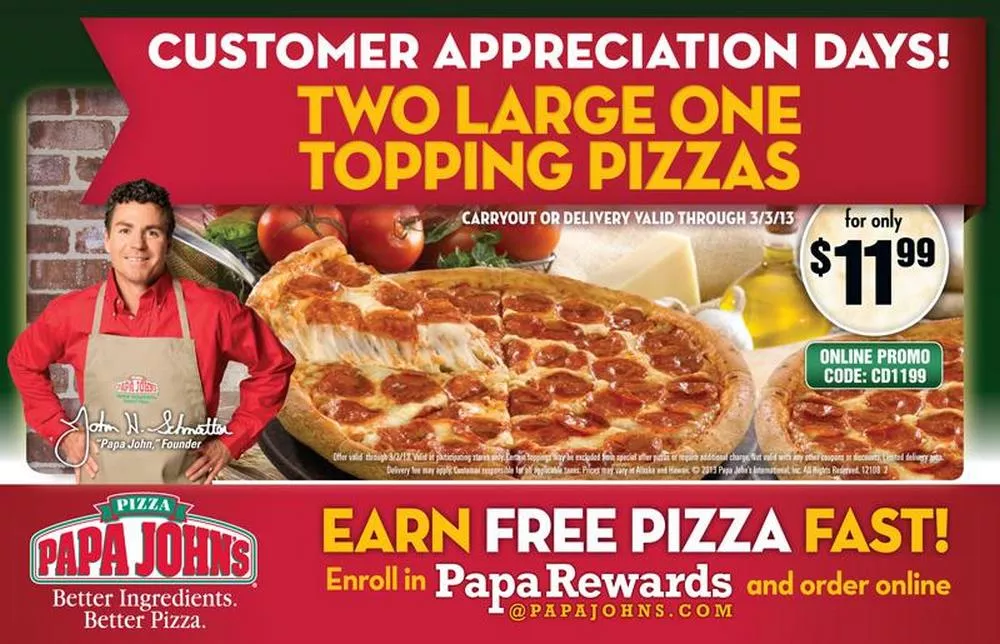 Papa Johns Coupons: The Best Deals And How To Find Them.
