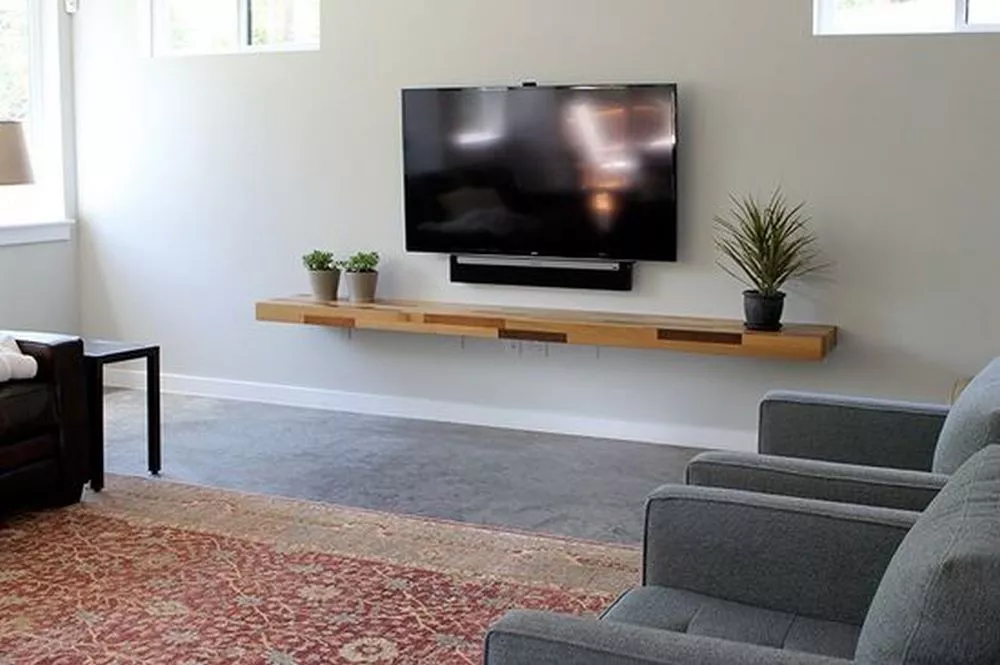 How To Install A Floating TV Shelf